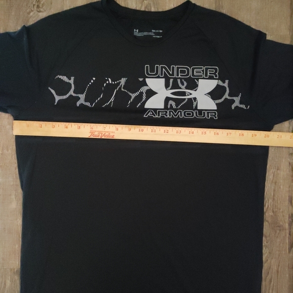 Under Armour 2.0 Tech Graphic Men's T-shirt Size Small Black Athletic Loose Fit - Picture 5 of 15